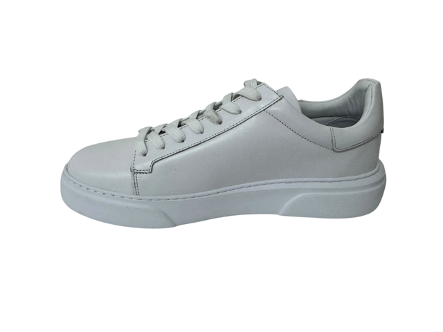 SNEAKERS IN VITELLO bianco