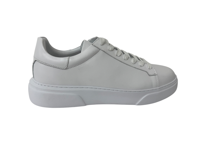 SNEAKERS IN VITELLO bianco
